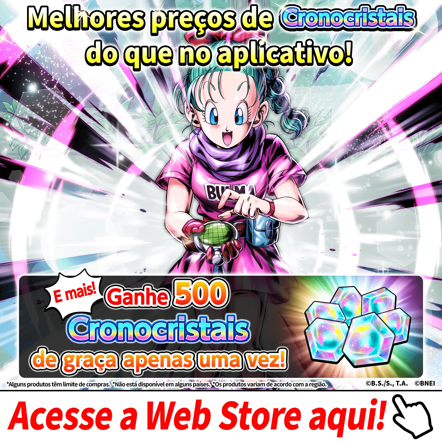 Better deals on CCs than in-app! Plus! One time only, get 500 CCs for free! Tap here for the Web Store!